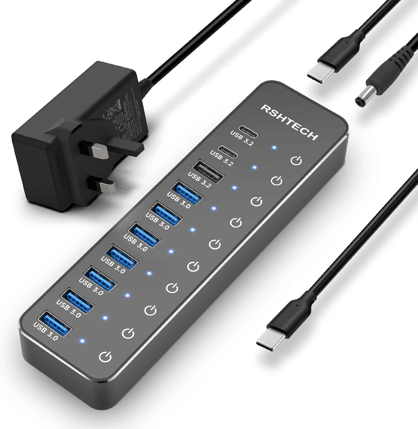 Thumbnail 6 de RSHTECH RSH-ST07C 7‑port USB hub with 10Gbps ports