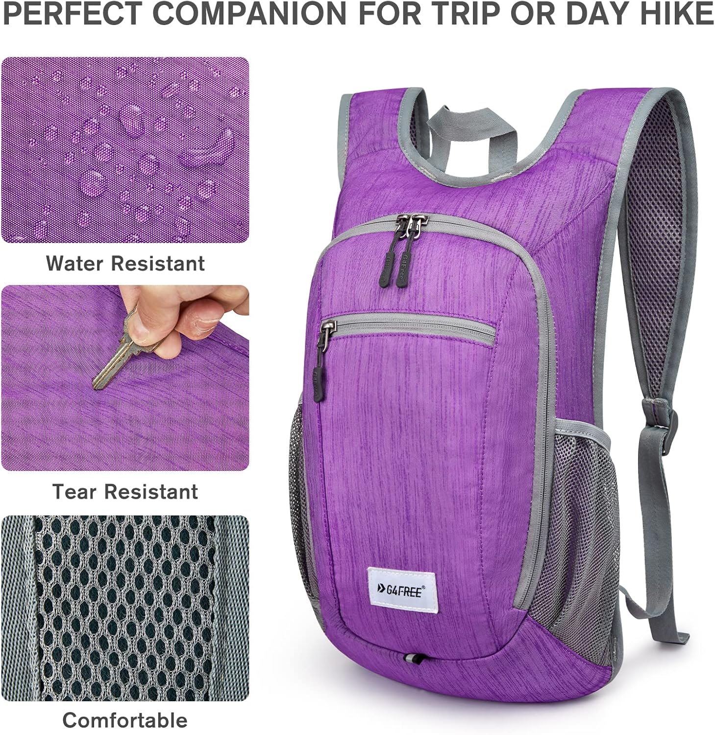 Thumbnail 2 de G4Free 10L/15L Lightweight Foldable Hiking Backpack