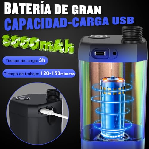 Thumbnail 1 de Ducha Portátil Spopal para Camping con Batería de 6000 mAh y 4 L/min