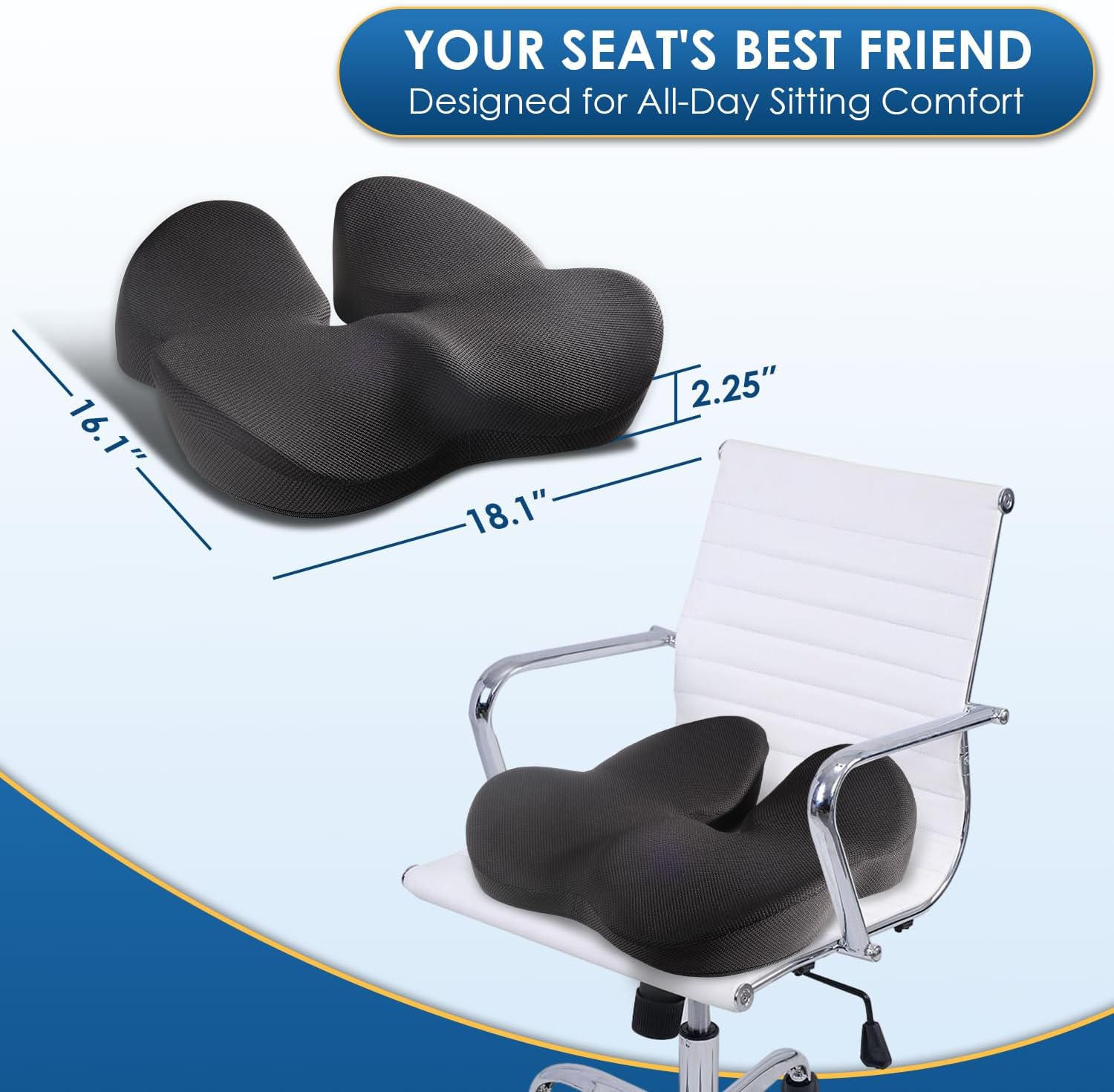 Thumbnail 4 de QUTOOL Seat Cushion Memory Foam 1pc