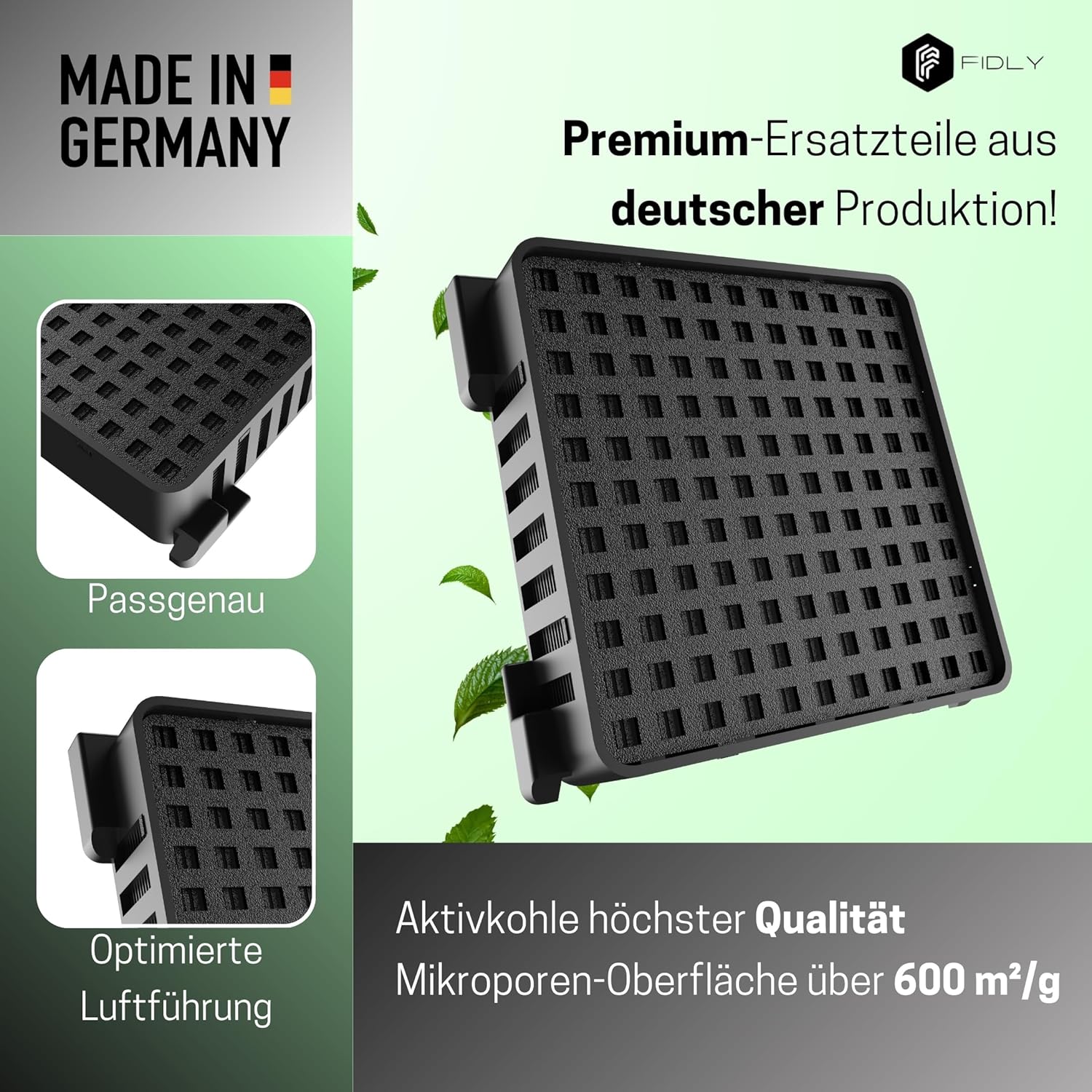 Detalle de Aktivkohlefilter für Liebherr 600 m²/g