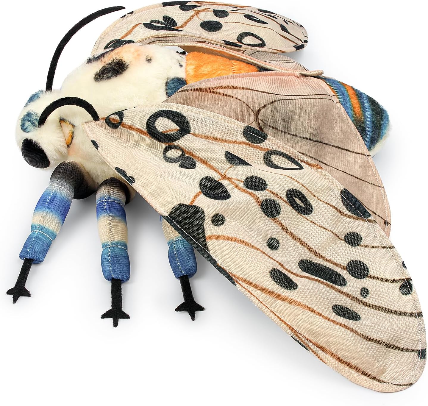 Thumbnail 3 de lilizzhoumax Simulation Leopard Moth plush 10.62in 🐛