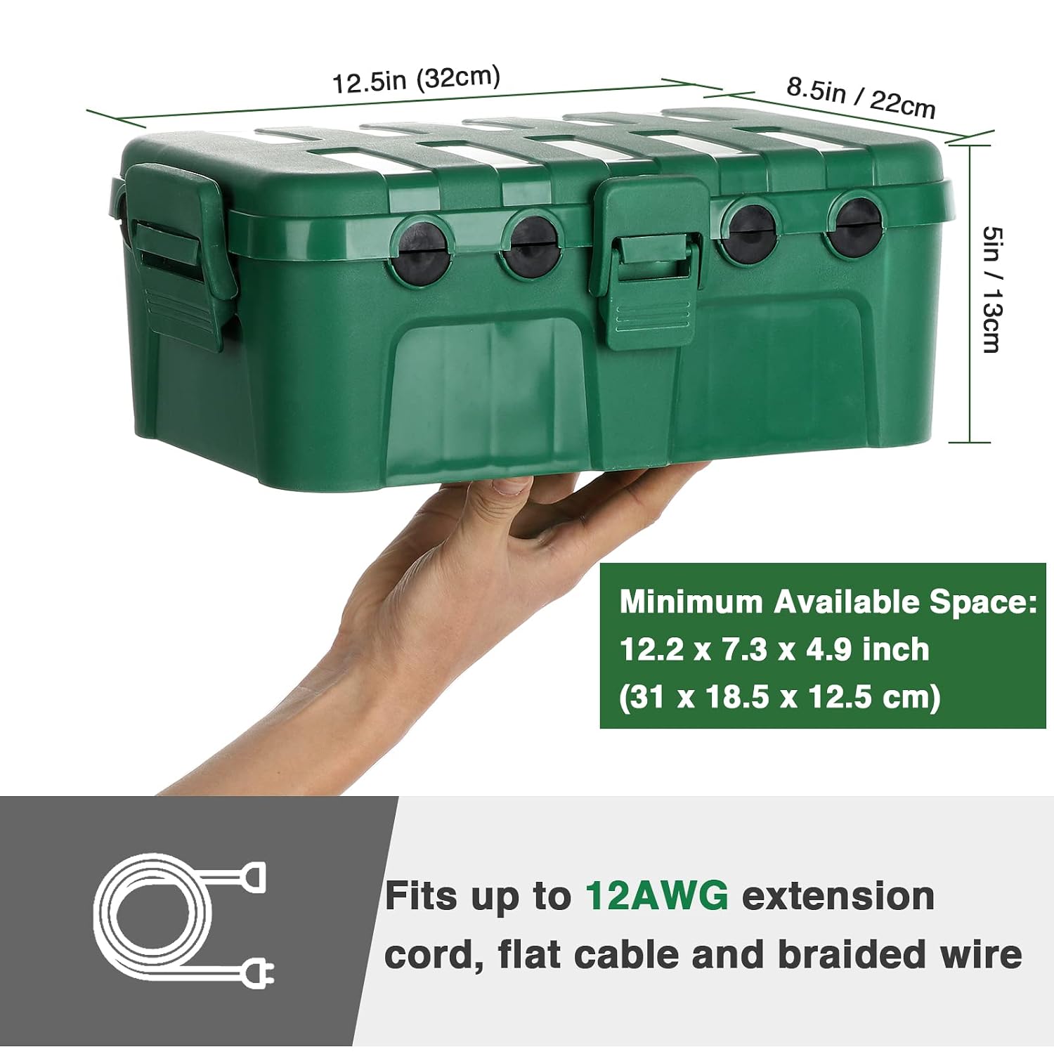 Thumbnail 2 de Restmo 96f9a7f9-426a-4af2-8f26-848d38d2a8e9 Outdoor Electrical Box, IP54, 6 Cable Ports