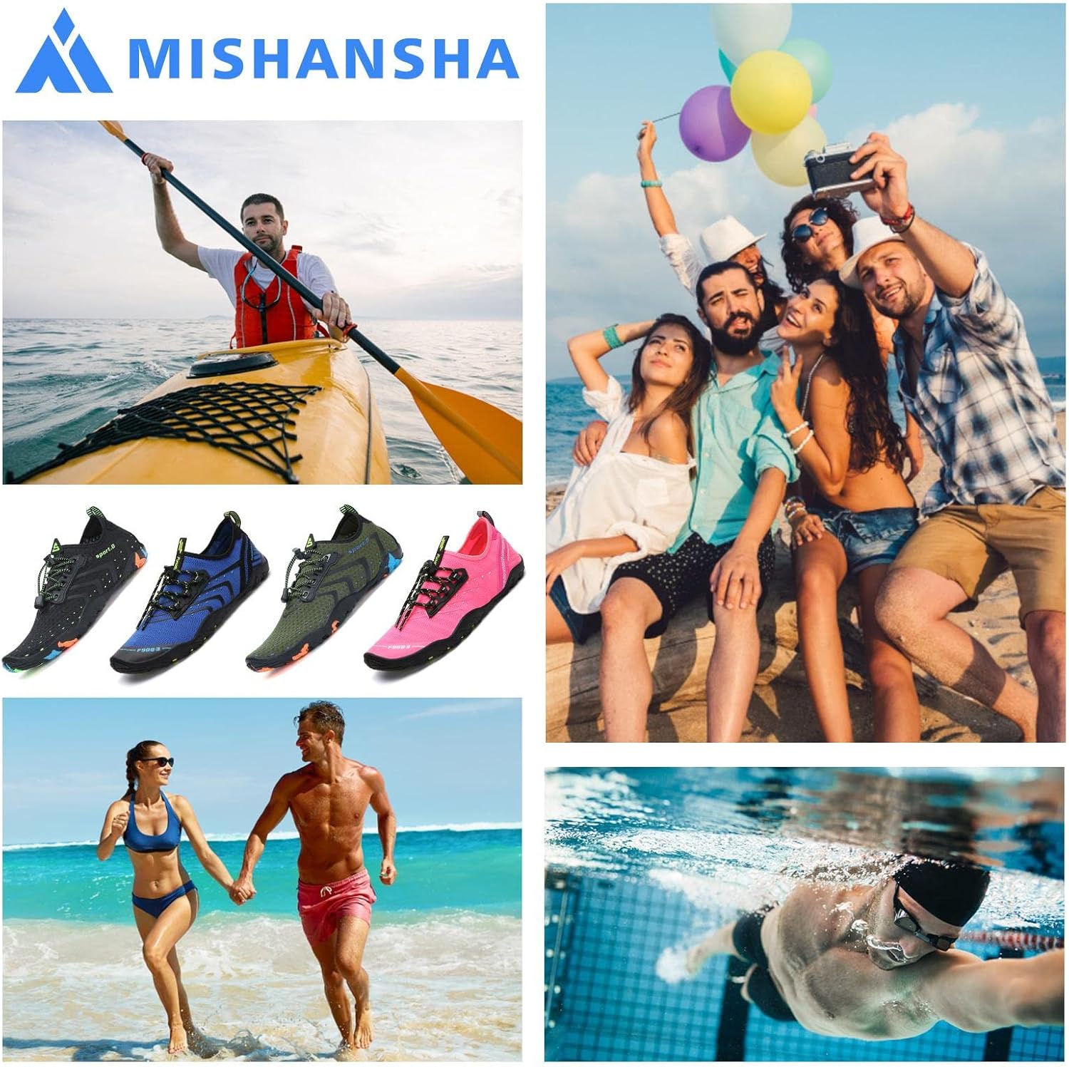 Thumbnail 6 de Mishansha Water Shoes for Women & Men: Quick-Dry Barefoot-Feel Aqua Shoes