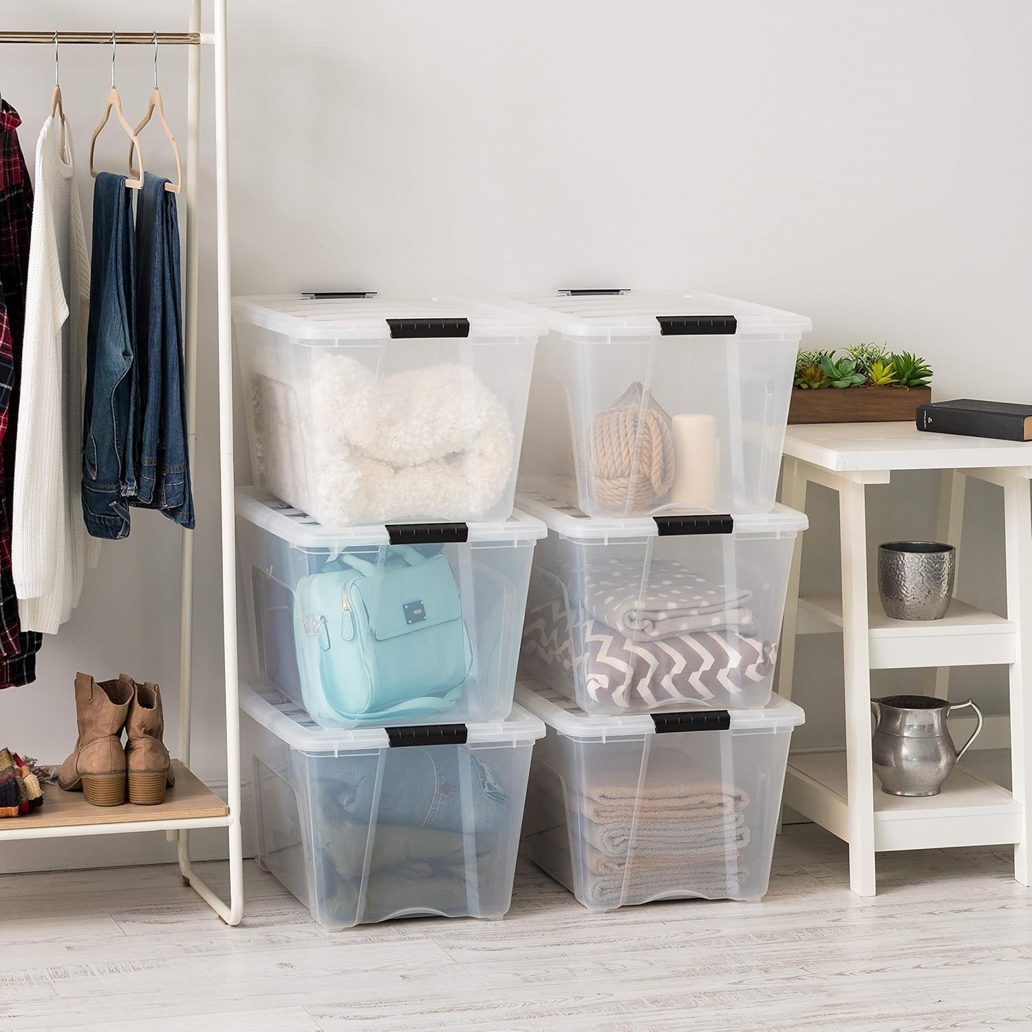 Thumbnail 4 de IRIS 54 Qt Stackable Bins ⚙