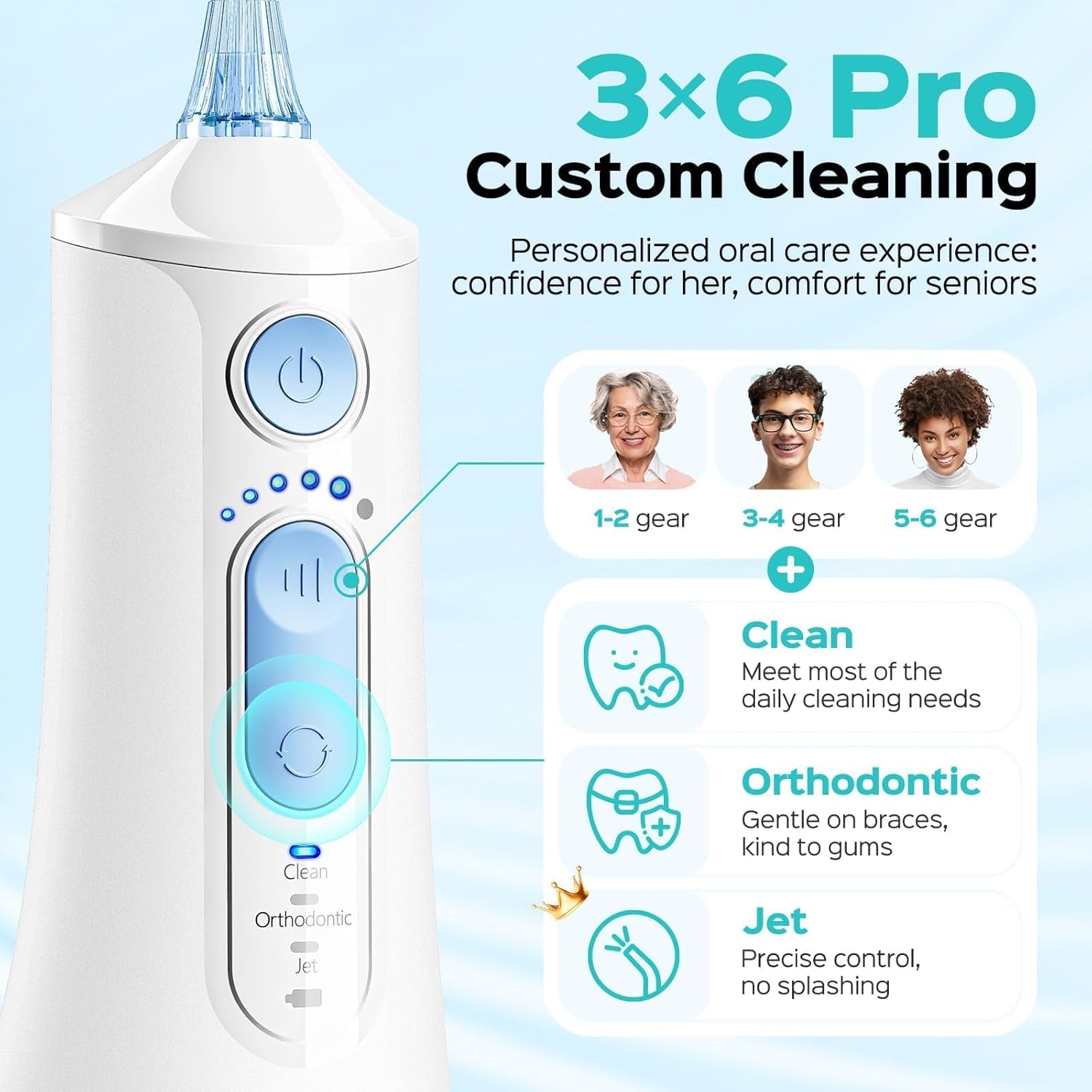 Thumbnail 6 de COSLUS Water Flosser with 3 Modes ⚡