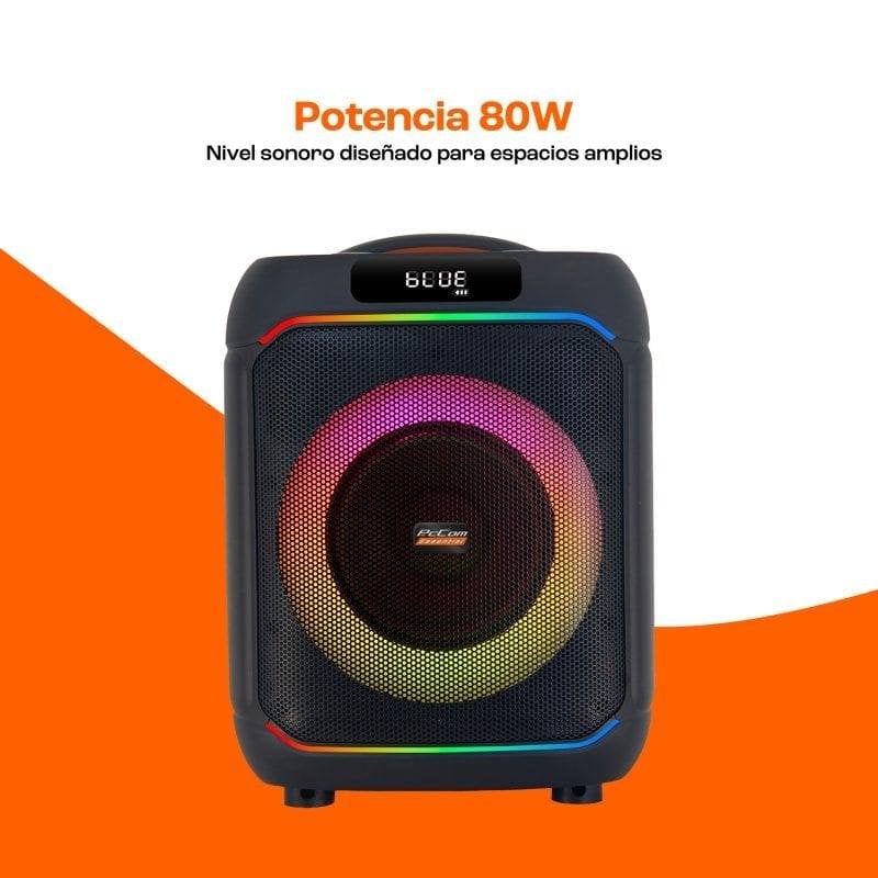 Thumbnail 1 de PcCom Essential TrueVibe 6: Altavoz Bluetooth 80 W con woofer de 6" y iluminación RGB
