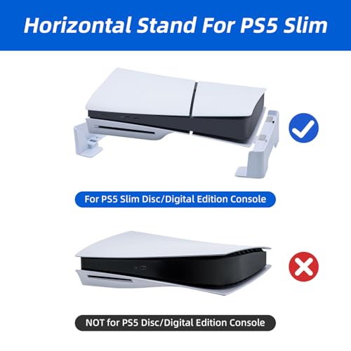 Detalle de McBazel Soporte Horizontal para PS5 Slim y PS5 Pro (Disc y Digital)