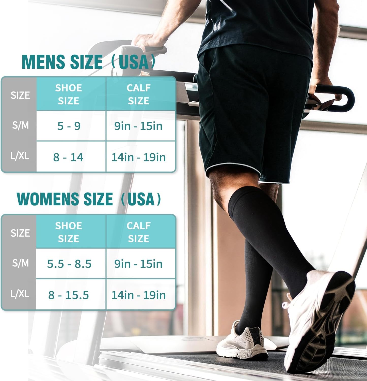 Thumbnail 5 de Copper Compression Socks for Women & Men (6 Pairs) — 85% Nylon Compression for Nurses, Running, Hiking & Recovery