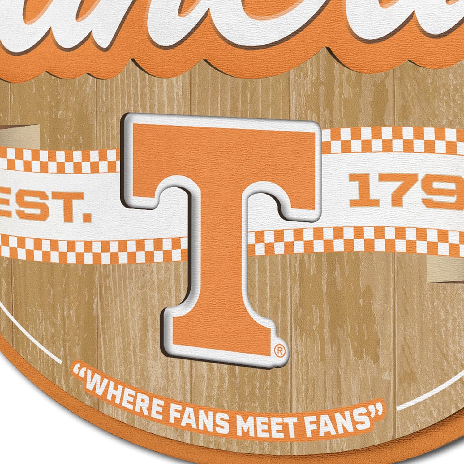 Thumbnail 3 de YouTheFan NCAA Officially-Licensed FanCave 3D Wall Art (Ready-to-Hang, Floating Mount Design)
