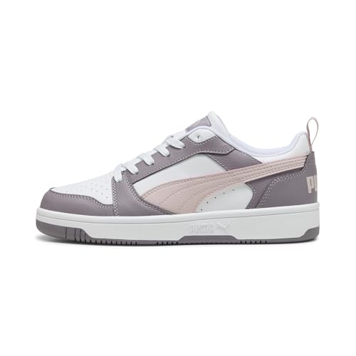 Detalle de Puma Rebound V6 Low Unisex - Sneaker comoda e versatile per ogni stagione (White Mauve Mist Plum Jam) - 43 EU