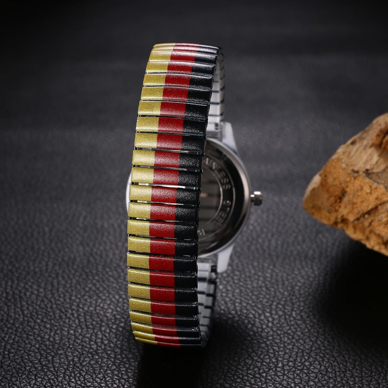 Thumbnail 6 de OIDEA Armbanduhr Deutsche Flagge Edelstahl