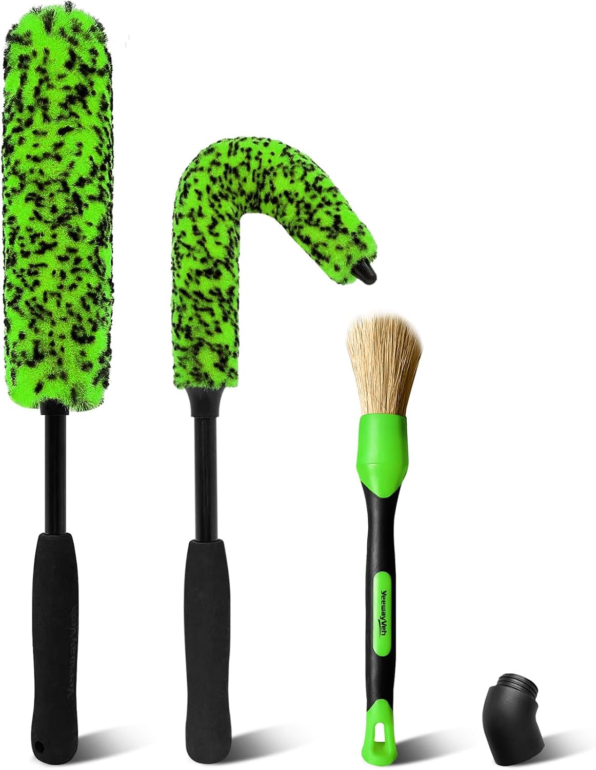 Detalle de YeewayVeh 3PCS wheel brush kit for alloy wheels 🧽