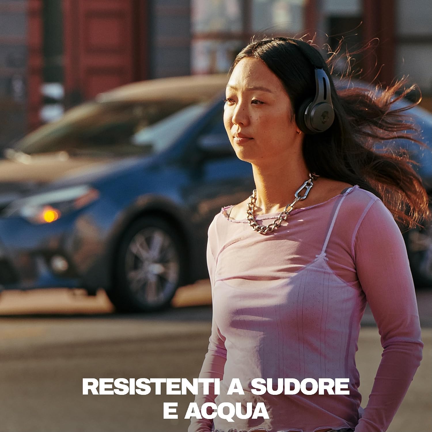 Detalle de Skullcandy Icon ANC Wireless On-Ear: cuffie con ANC, fino a 60 ore di autonomia e design pieghevole