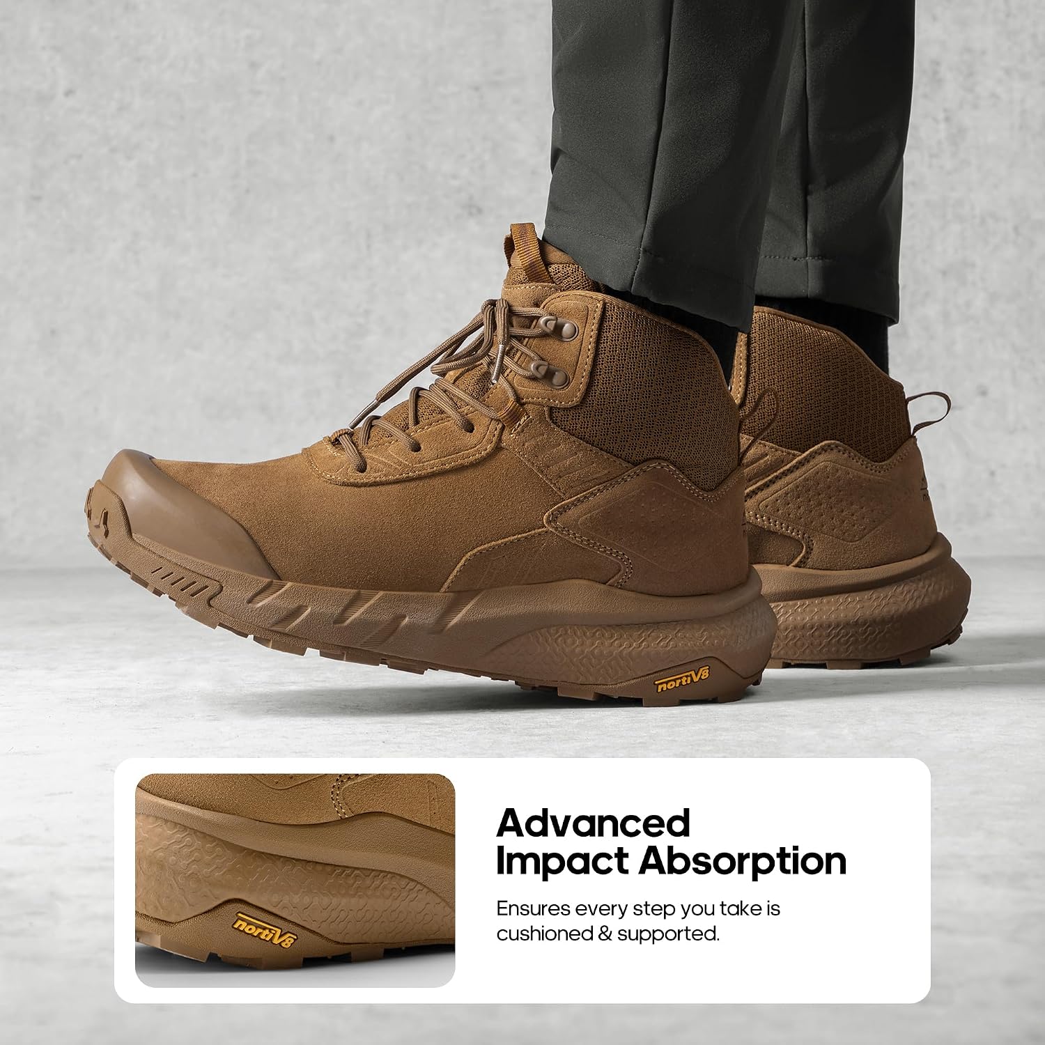 Detalle de NORTIV 8 Bottes Militaires Homme Imperméables – Chaussures de Combat Tactiques