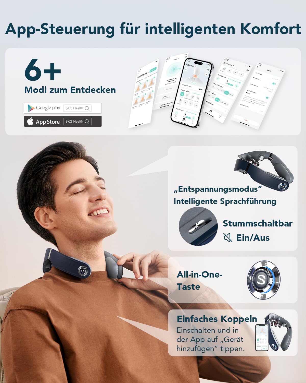 Thumbnail 5 de SKG G7pro-Fold: Das faltbare Nackenmassagegerät mit Wärme – kabellos, leicht und tragbar