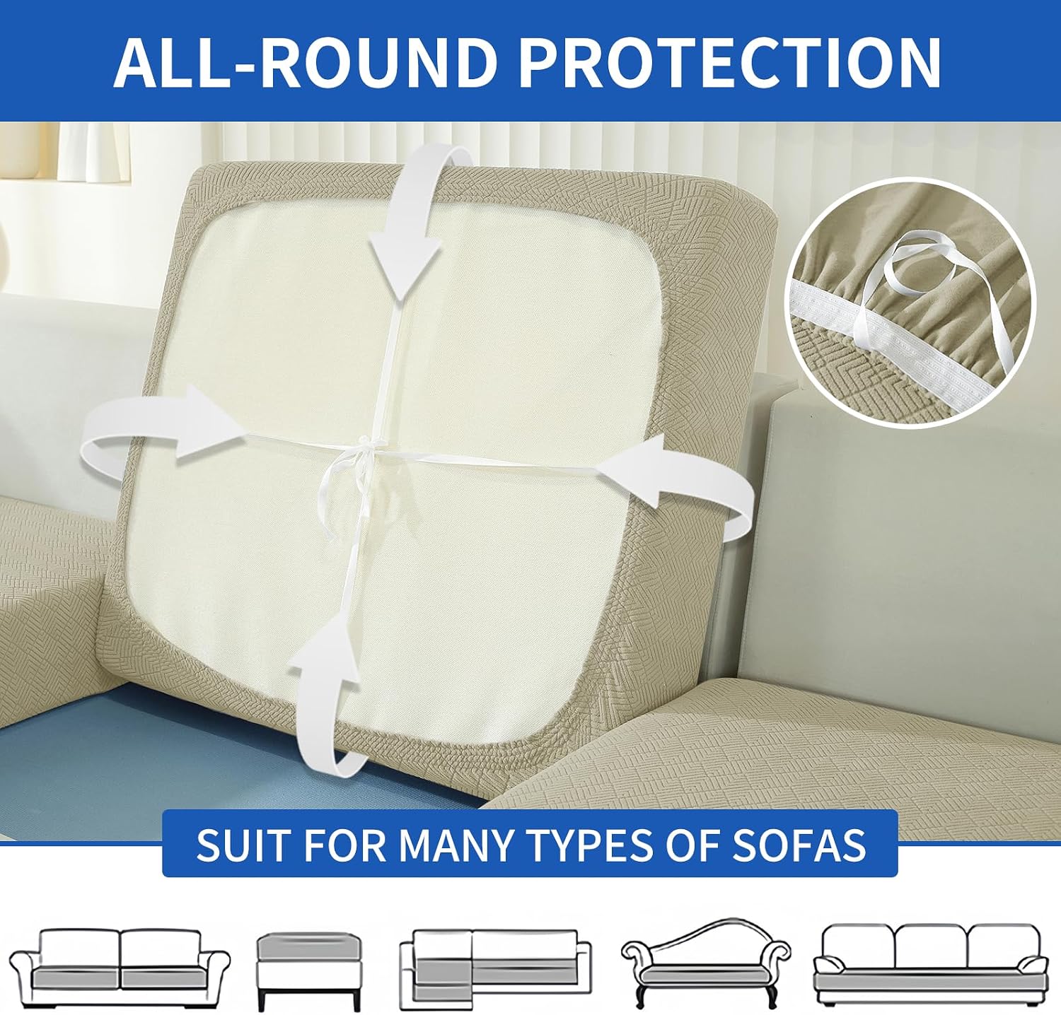 Thumbnail 5 de Ystyle Funda Asiento Sofa Elástico