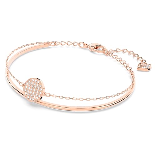Thumbnail 1 de Swarovski Bracciale rigido Ginger, Bianco, Placcato color oro rosa