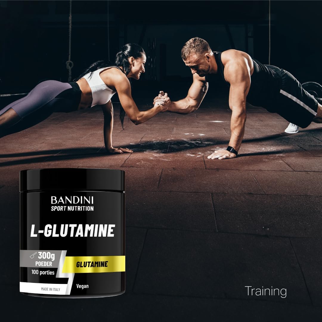 Thumbnail 2 de BANDINI Puur L-Glutamine poeder 300 g, vegan en fijn gedoseerd