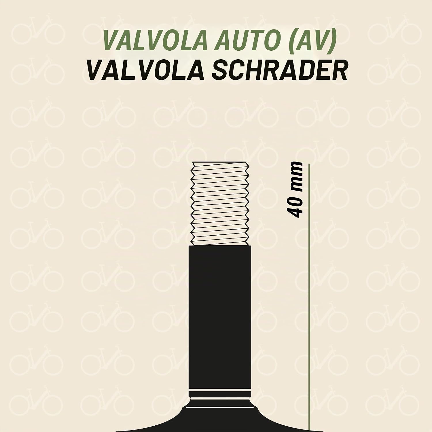 Detalle de Prophete Tubo bici 26/27,5" (2 pezzi) con valvola Schrader, ETRTO 47-559–57-559 / 47-584–57-584