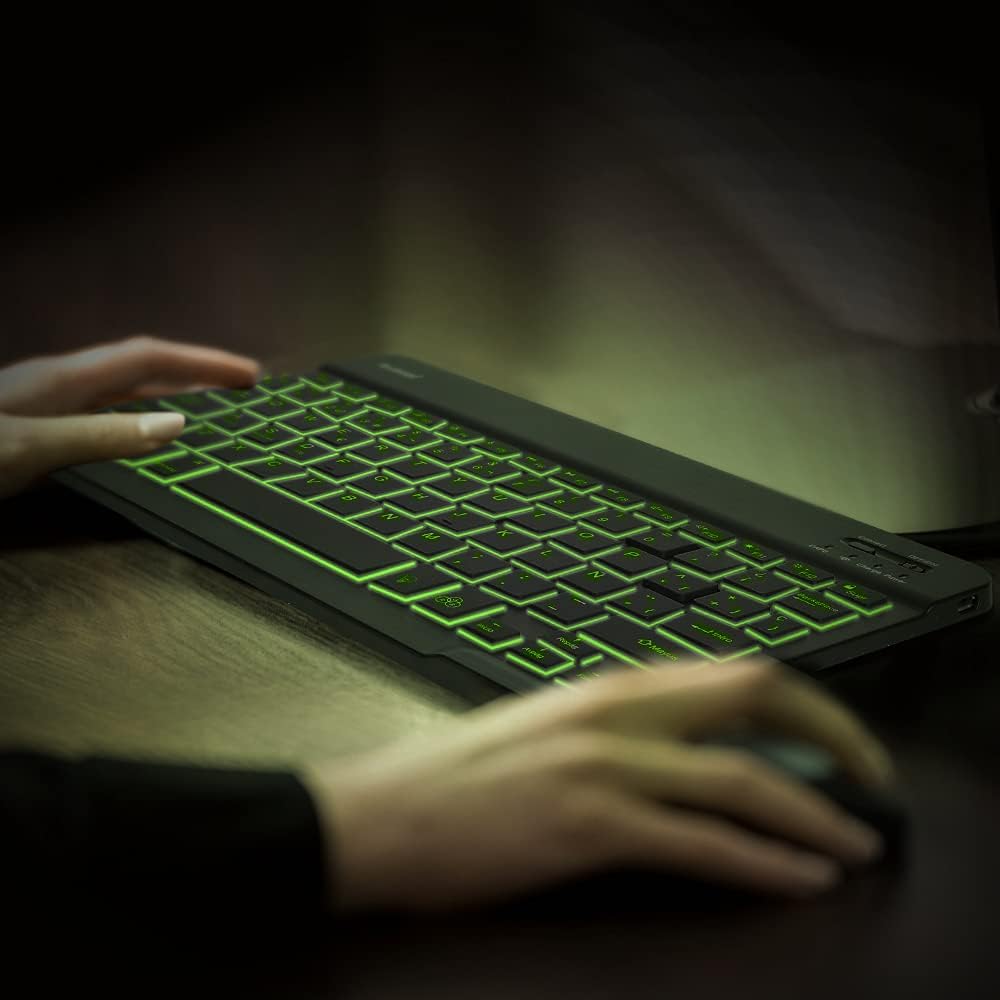 Thumbnail 6 de memumi Bluetooth Teclado Español Ñ con Retroiluminación RGB