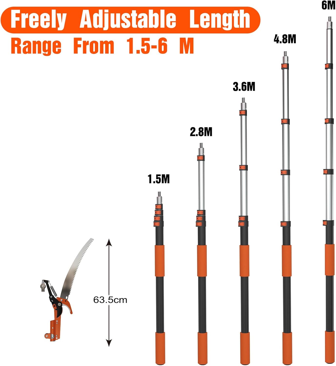 Thumbnail 2 de LAANPOLE 6m Telescopic Tree Pruner & Lopper