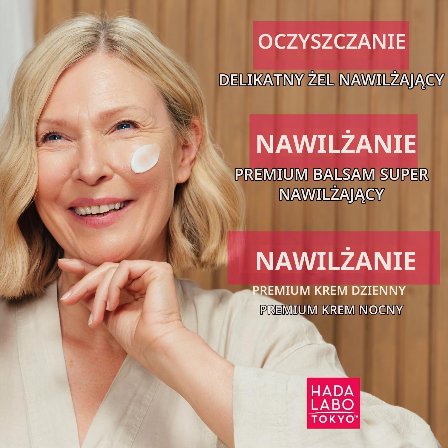 Detalle de Hada Labo Tokyo Lotion Intense, żelowy balsam do twarzy 150 ml z kwasem hialuronowym