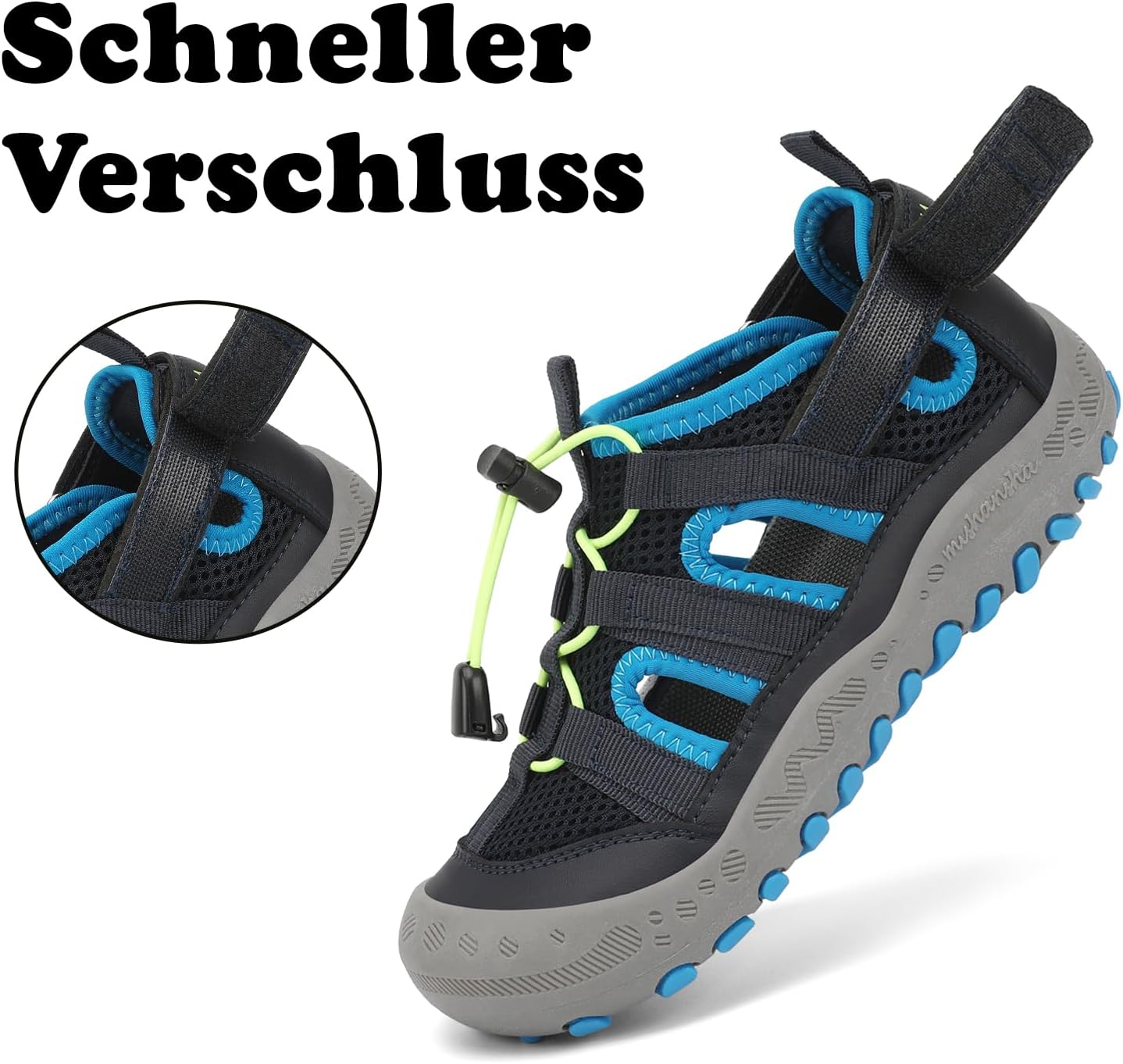 Detalle de Mishansha Geschlossene Jungen Sandalen – Outdoor-Schuhe für Kinder, Gr.24–38