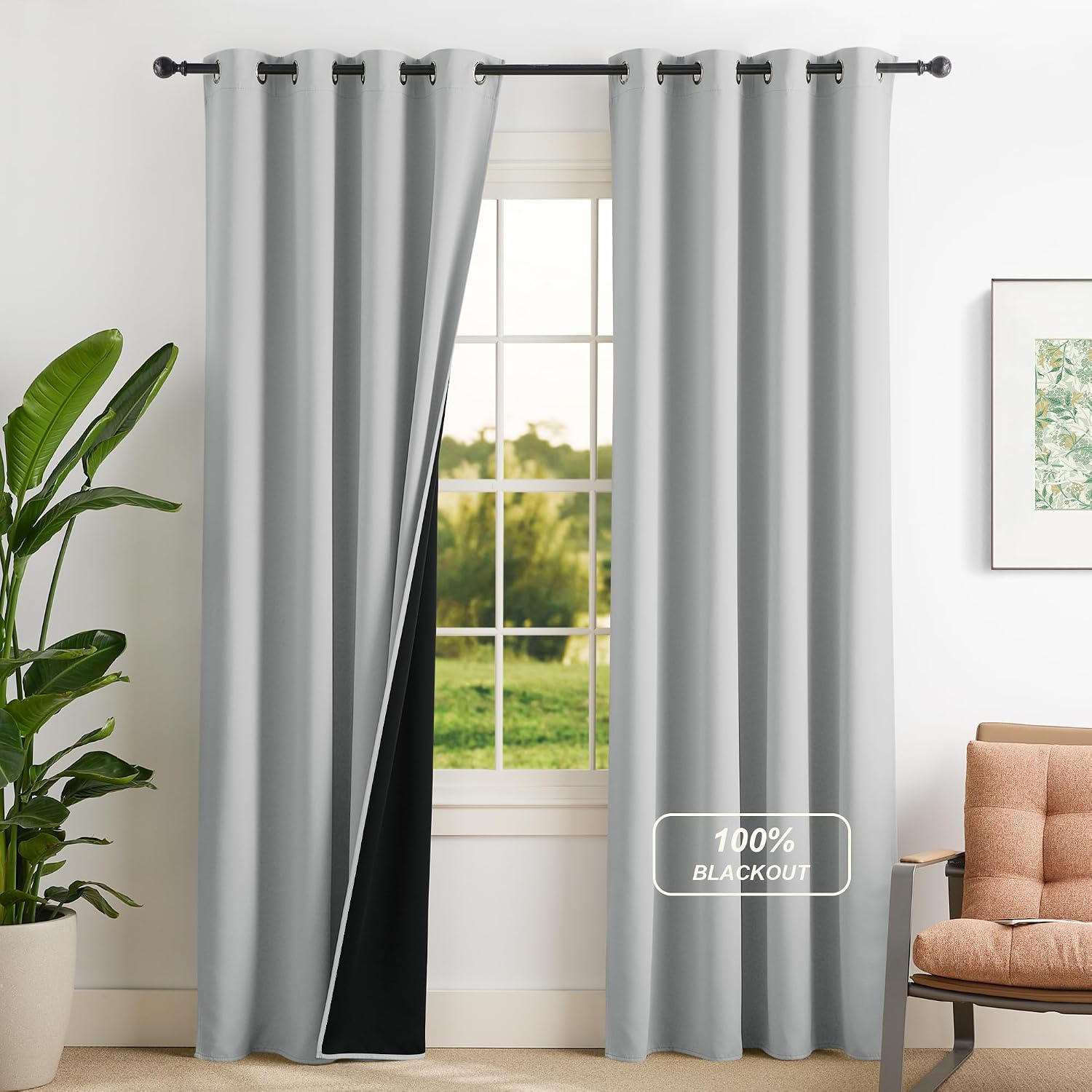 Detalle de NICETOWN Blackout Curtains, 52 x 84 Inches