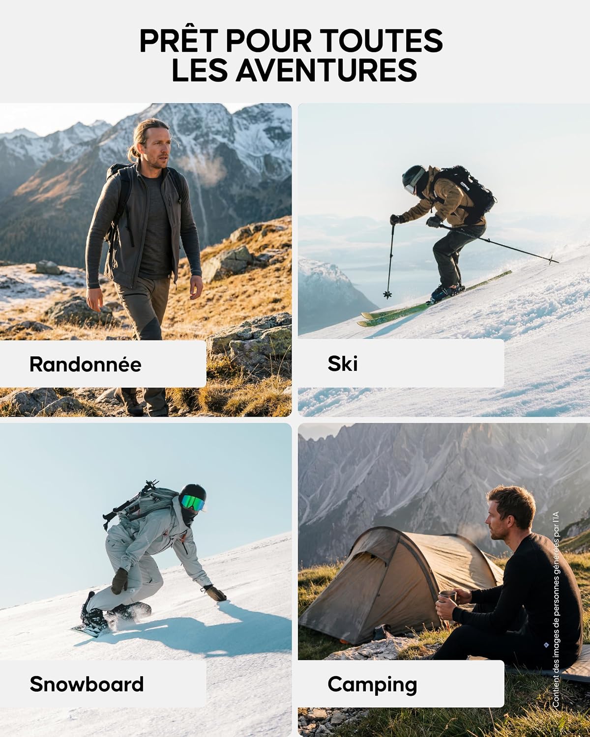 Thumbnail 4 de DANISH ENDURANCE thermische merinoset voor heren, 250 g/m², isolerend