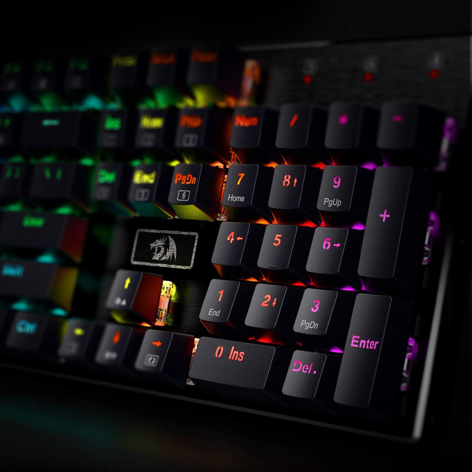 Thumbnail 6 de Redragon K556 RGB LED Backlit Wired Mechanical Gaming Keyboard (Aluminium base, 104 keys, Red switches)