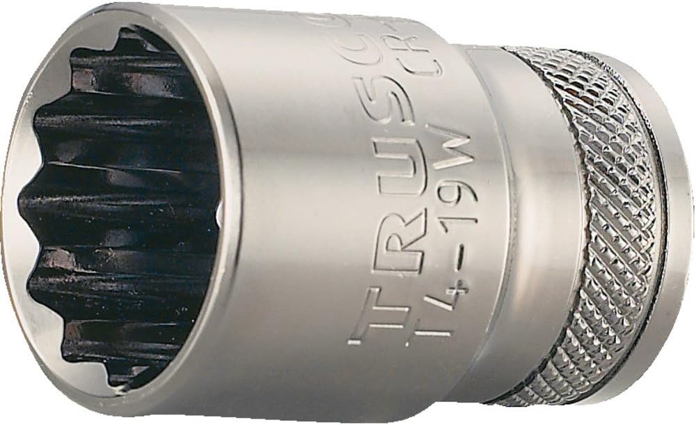 Detalle de TRUSCO T4-13W 12角ソケット 差込角12.7mm・対辺13mm、クロムバナジウム鋼