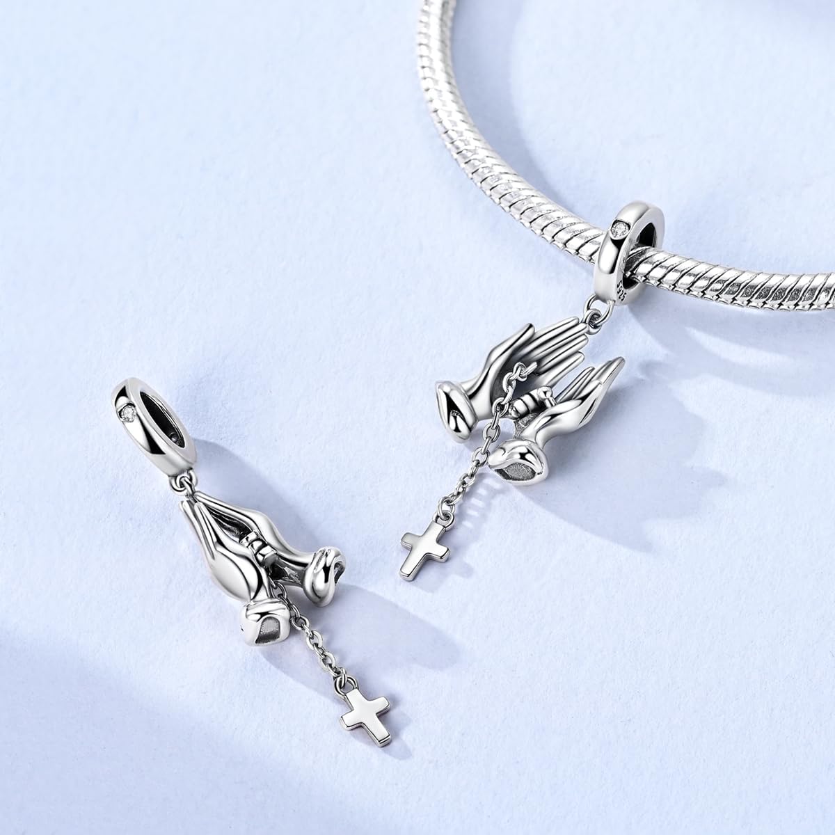 Thumbnail 5 de Kreuz Charms Für Armbänder 0,46 cm Lochgröße