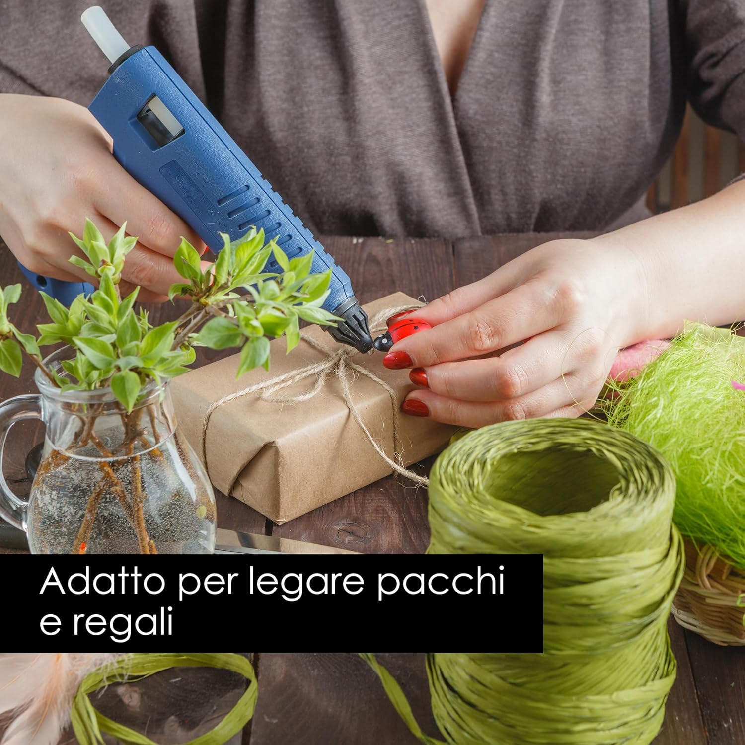 Thumbnail 3 de OfficeTree 500m Spago Juta 2mm – Filo Juta, Corda Naturale per DIY e Decorazioni