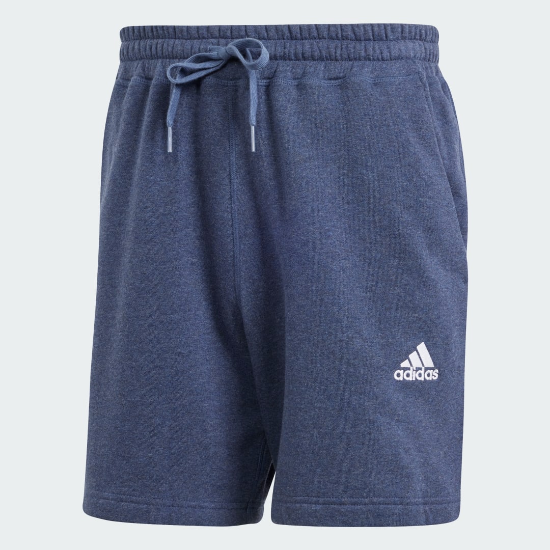 Detalle de Pantalón corto Seasonal Essentials Mélange de Adidas (Azul)