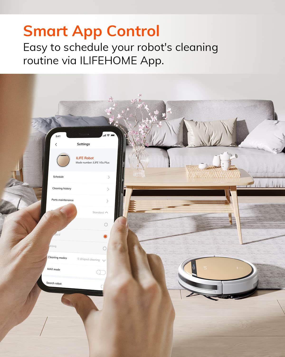 Detalle de ILIFE V5s Plus Robot Vacuum and Mop