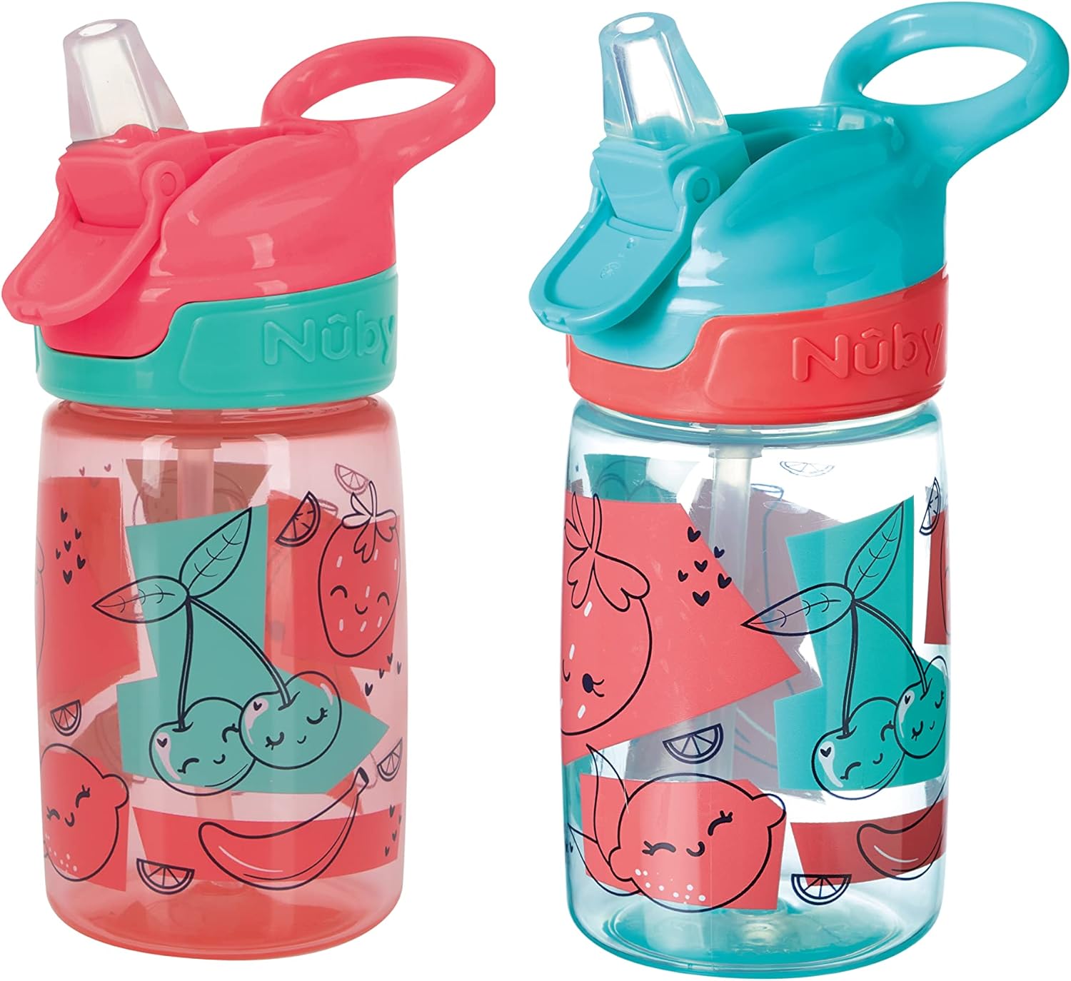 Thumbnail 2 de Nuby Incredible Gulp Water Bottle - No Spill Toddler Sippy Cup (Unicorns, Pack of 2)