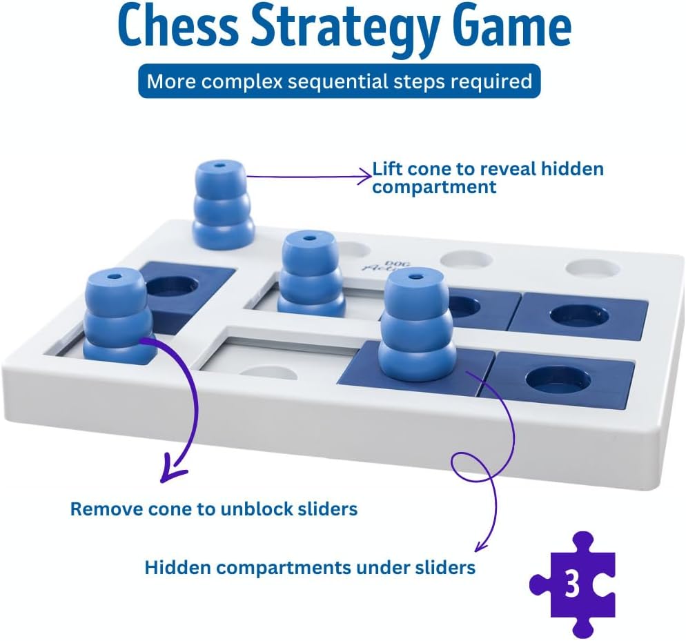 Detalle de Trixie 32022 Chess Dog Puzzle (40x27 cm) – Multicoloured