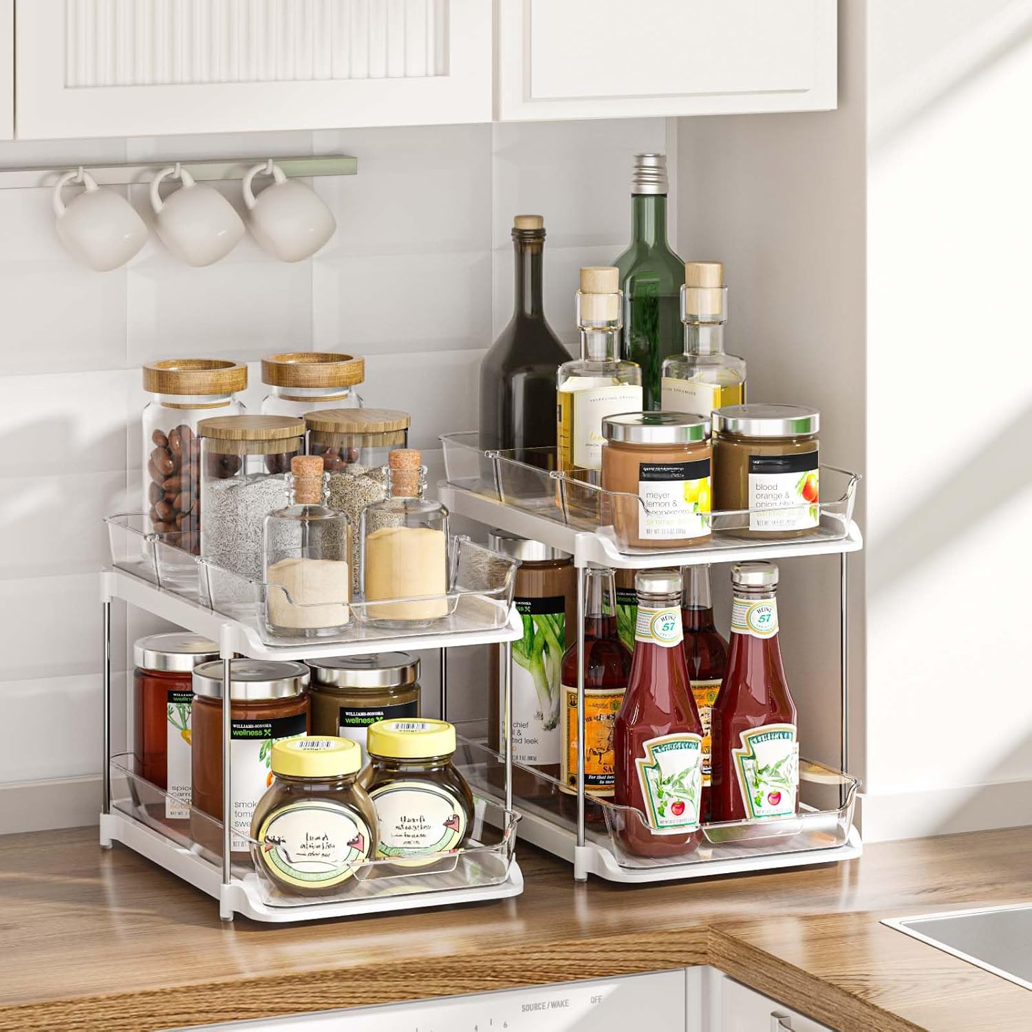 Thumbnail 6 de Delamu 2-Tier Under Sink Organizer 2-Pack