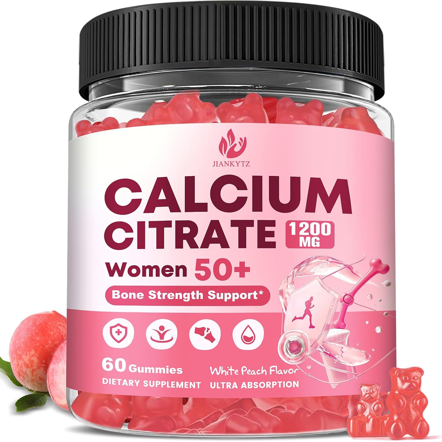 Detalle de Calcium Citrate Gummies, 60 Count