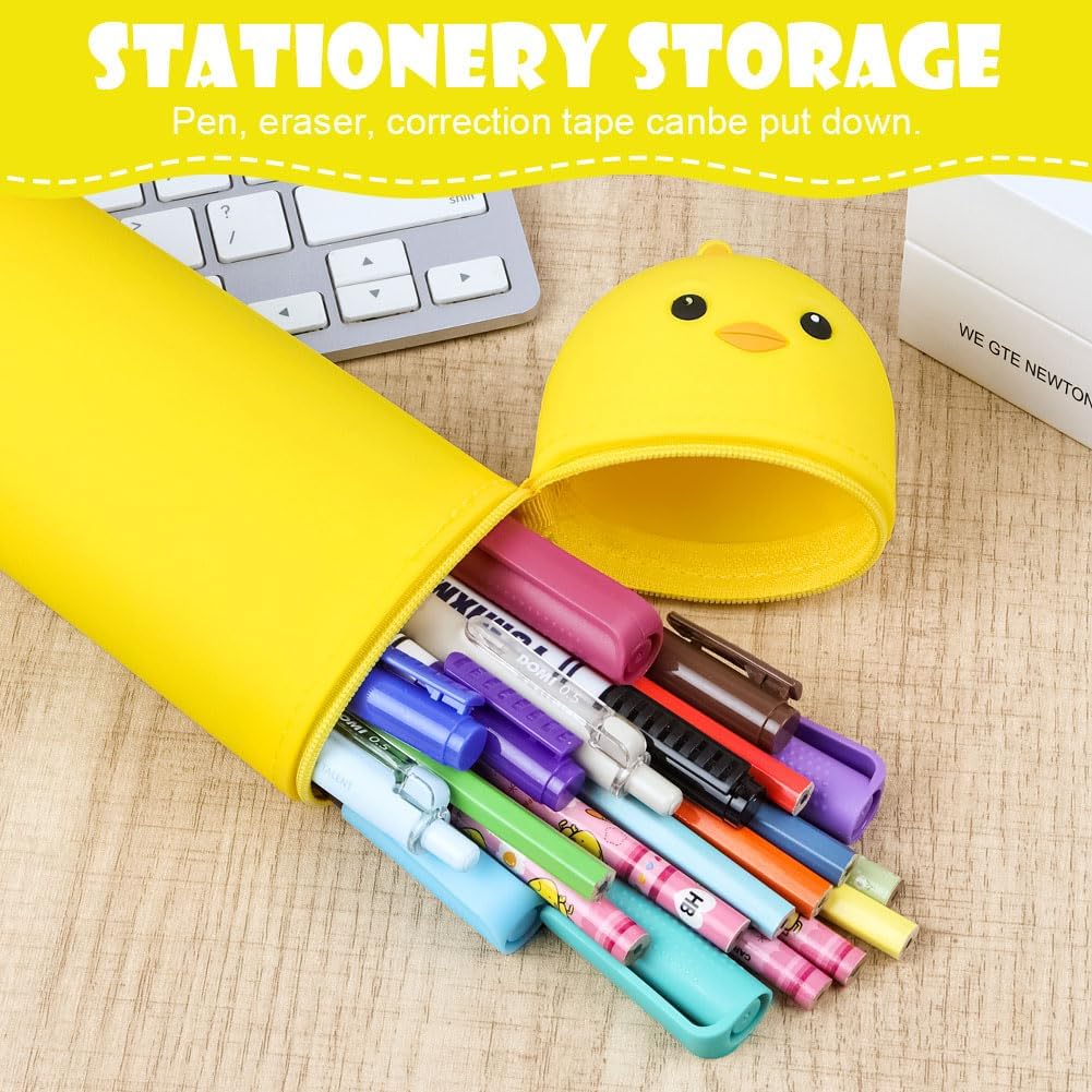 Thumbnail 4 de Vicloon Trousse scolaire 2 en 1 rétractable en silicone ✏