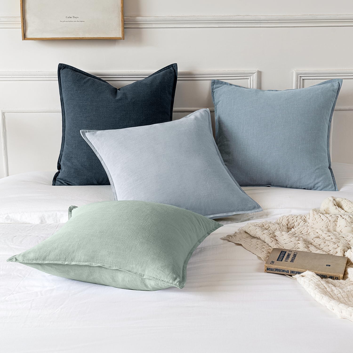 Detalle de MIULEE Decorative Pillow Covers 18x18 Inch