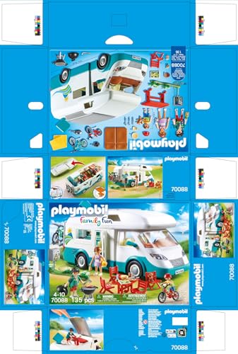 Thumbnail 8 de Playmobil Family Fun 70088 Camping-Car Familial avec Toit Amovible et Accessoires