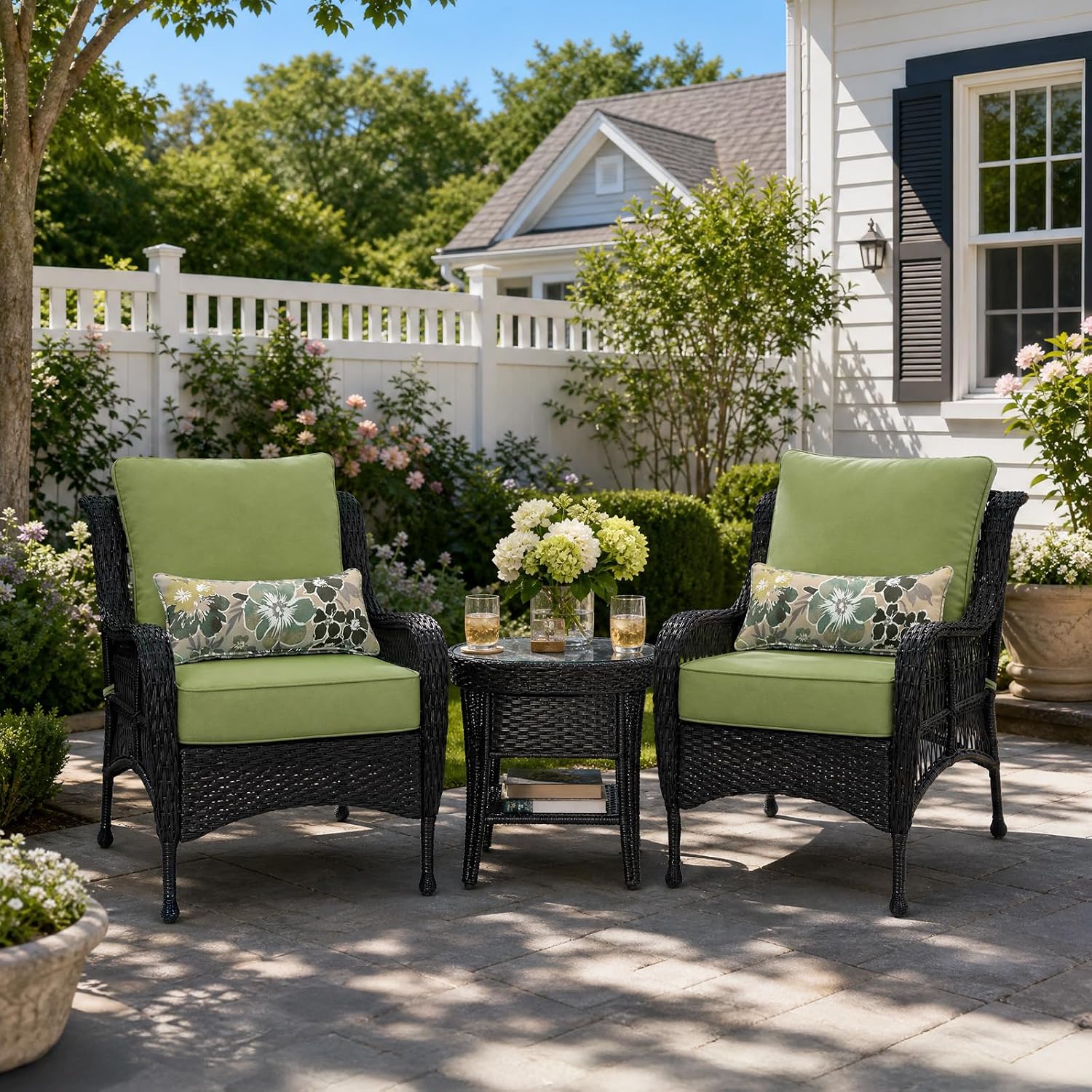 Detalle de BPS Patio Seat Cushions 24 x 24 Inch