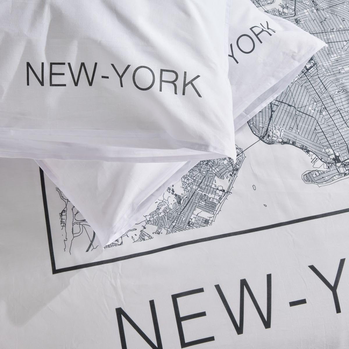 Thumbnail 2 de Parure de lit Today pour 2 personnes 220x240 cm + 2 taies 63x63 cm imprimée Java – Blanc