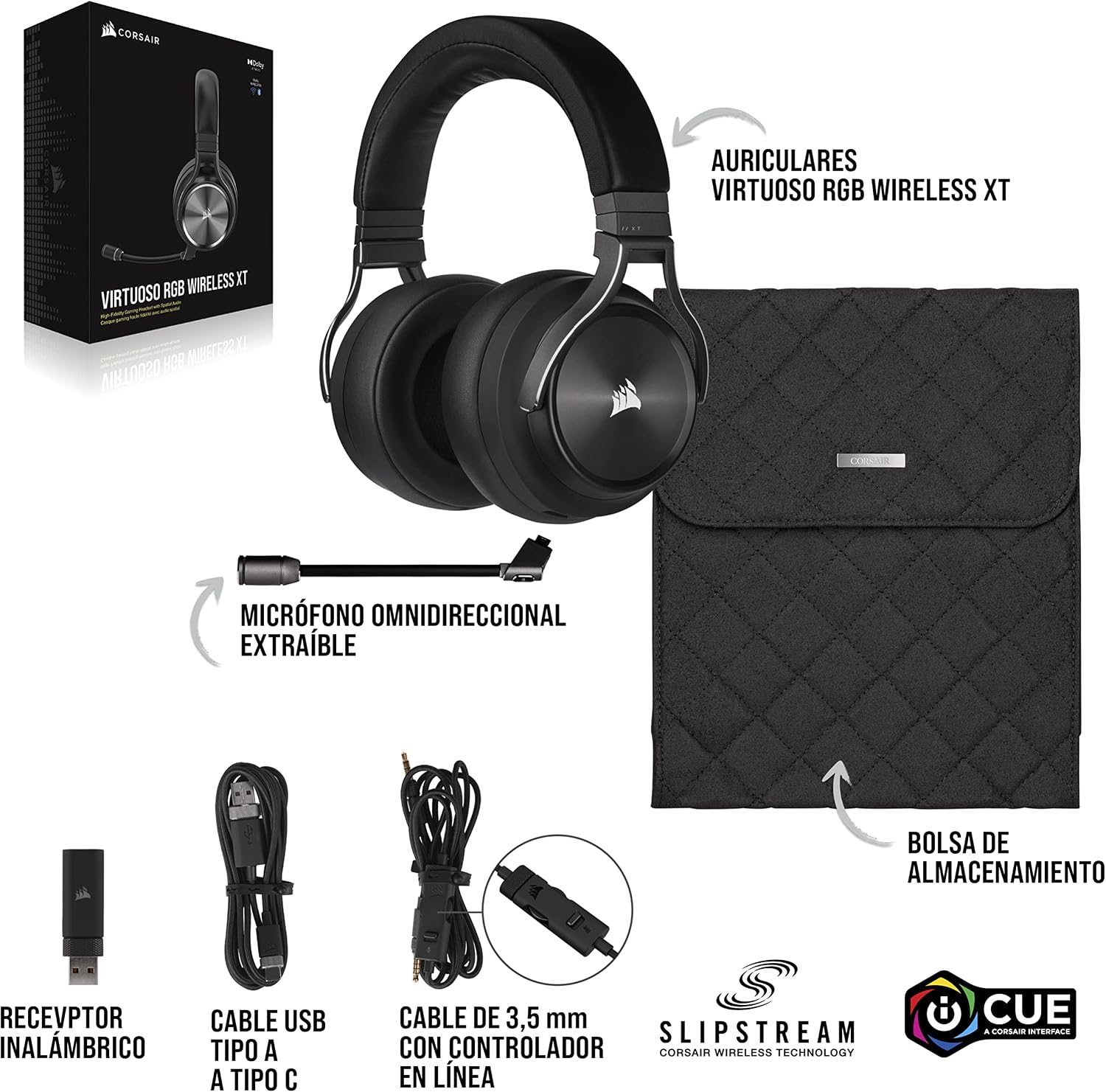 Thumbnail 5 de Corsair VIRTUOSO RGB WIRELESS XT - Auriculares Gaming
