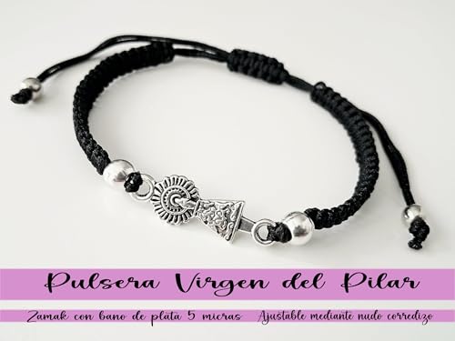 Detalle 2 de EKONAT Pulsera Virgen del Pilar ajustable 1️⃣
