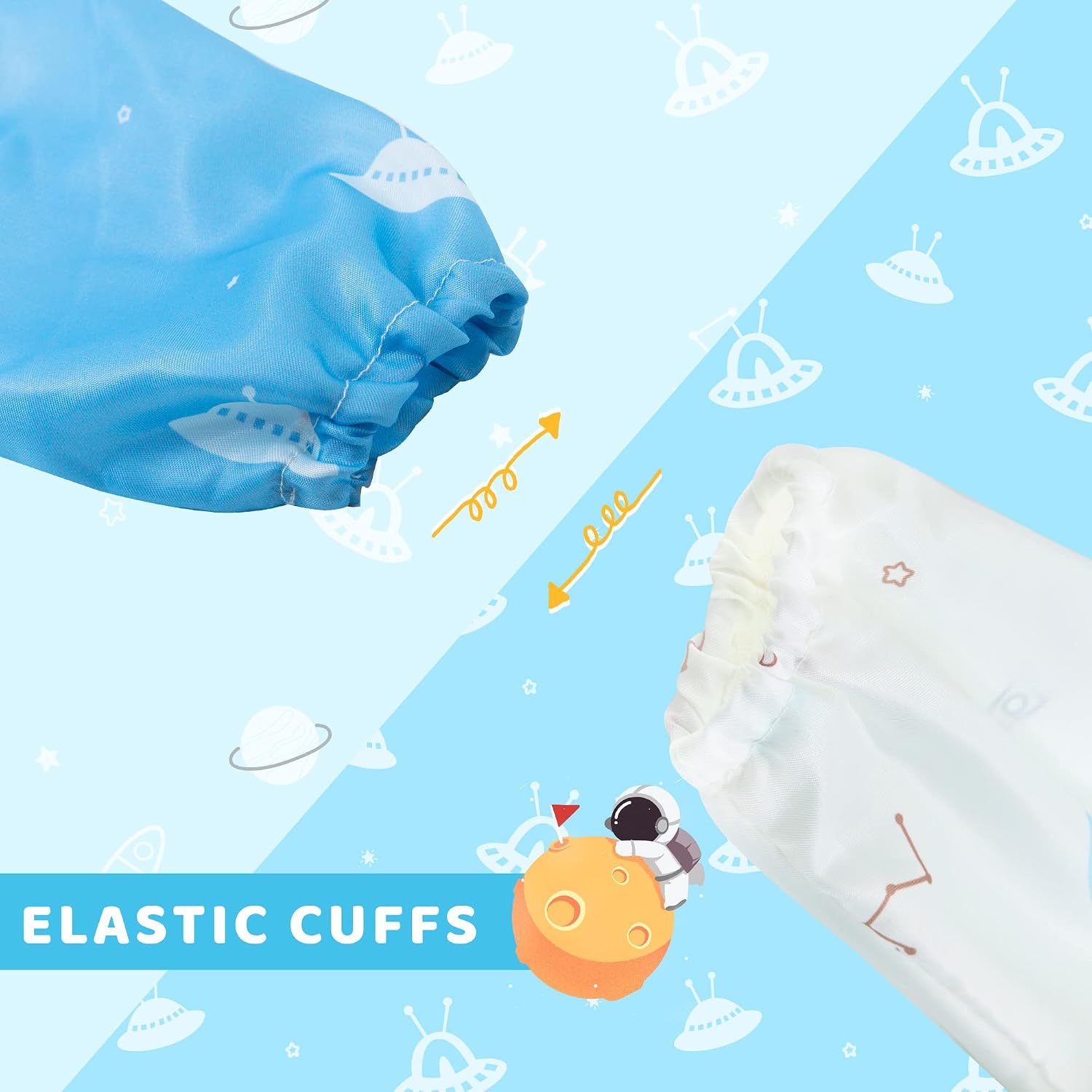 Thumbnail 1 de Little Dimsum Baby-Lätzchen mit Ärmeln, wasserdicht & abwaschbar – 2er-Set für 6–36 Monate
