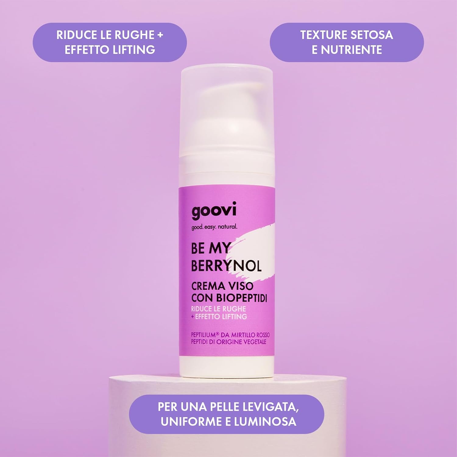 Thumbnail 1 de GOOVI Be My Berrynol – Crema viso con biopeptidi e acido ialuronico, effetto lifting retinol-like