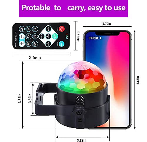 Thumbnail 4 de CATPOWER Pack of 2 Sound Activated Party Lights with UK Plug – Indoor RGB Strobe DJ Lighting